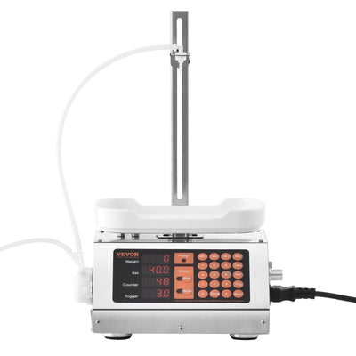 VEVOR Liquid Filling Machine, 5-50 g Weighing Capacity, Automatic Bottle Filler Machine, Bottling Machine Peristaltic Pump Digital Control for Milk, Water, Wine, Beverage, Soy Sauce (Single Nozzle) 