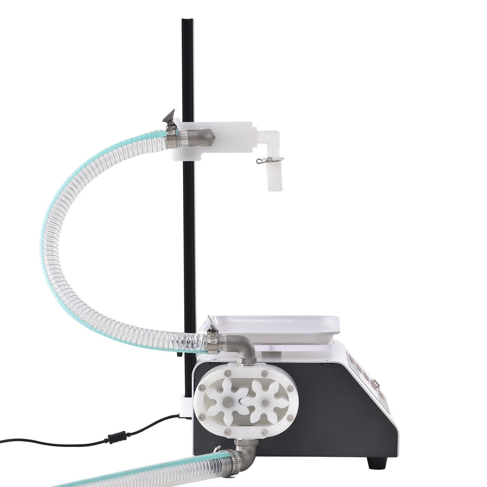 VEVOR Liquid Filling Machine, 50-5000 g Weighing Capacity, Automatic Bottle Filler Machine Bottling Machine Gear Pump Digital Control for Honey, Oil, Wine, Detergent, Viscous Liquids (Single Nozzle) 