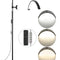 Half Moon Light for Esthetician 23inch Dimmable LED Floor Lamp Lash Light Arched