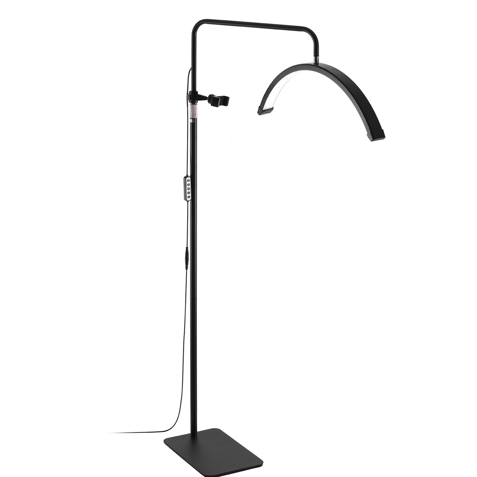 Half Moon Light for Esthetician 23inch Dimmable LED Floor Lamp Lash Light Arched 