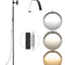 Half Moon Light for Esthetician 26inch Dimmable LED Floor Lamp Lash Light Arched