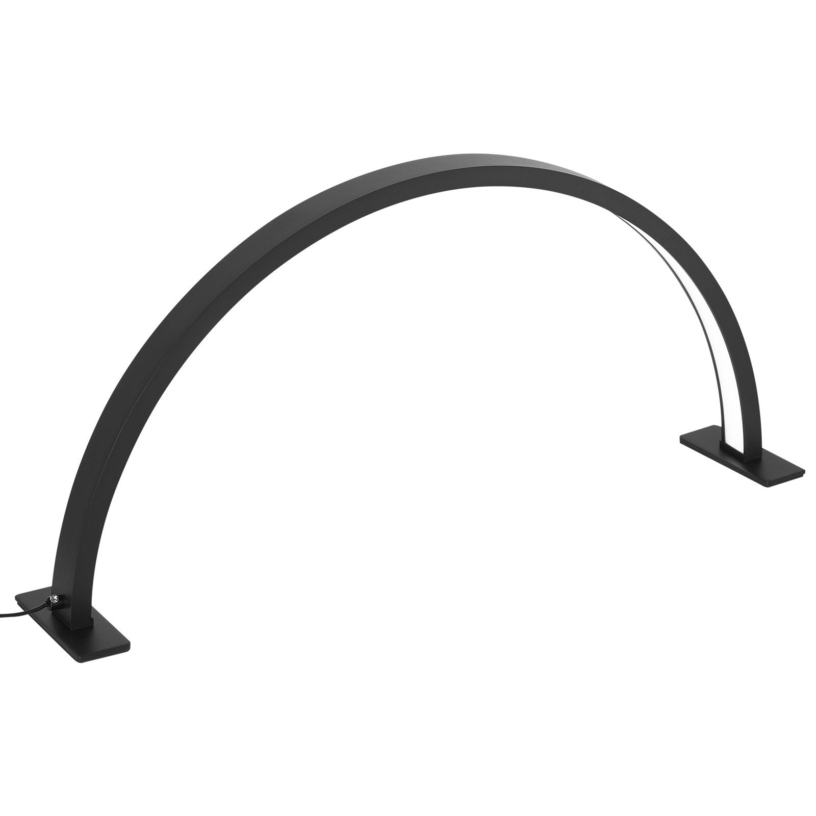Nail Desk Light 30 W Half Moon Desk Lamp with Phone Holder Adjustable Brightness 