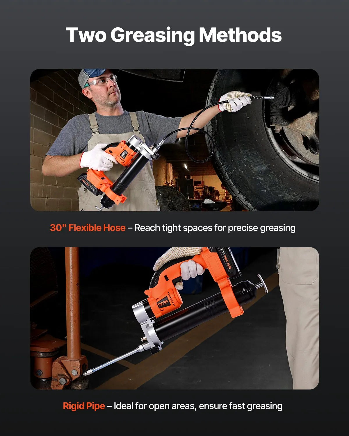 VEVOR Cordless Grease Gun 8000 PSI 20V Electric Grease Gun (Tool Only)