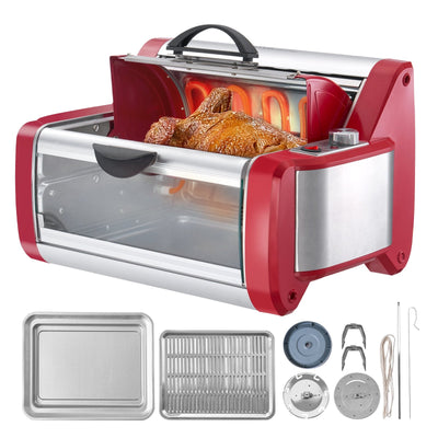 VEVOR Stainless Steel Shawarma Grill Machine Electric Gyro Rotisserie Doner 