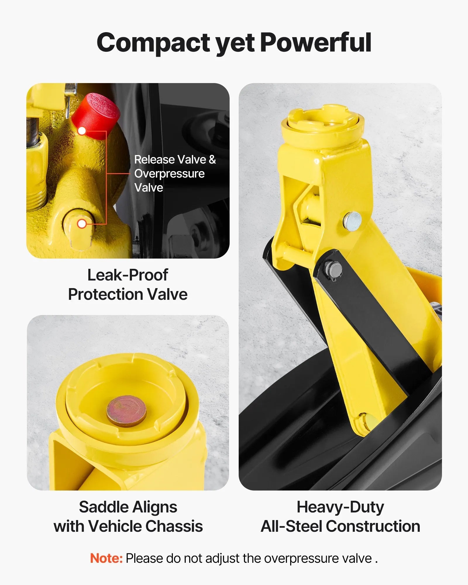 VEVOR Low Profile Floor Jack, 2 Ton (4400 lbs) Capacity, Steel Racing Floor Jack with Stands, Single Piston Quick Lift Pump, Hydraulic Trolley Car Lift for Compact SUVs, Lifting Range 5.1-12.2 Inches 