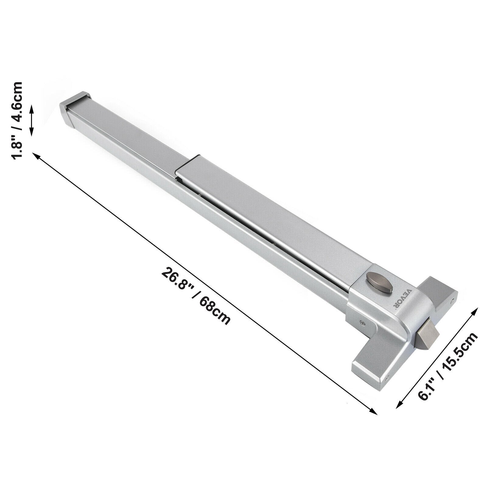 VEVOR Push Commercial Emergency Bar Panic Exit Device Suitable for Wood Metal Door 
