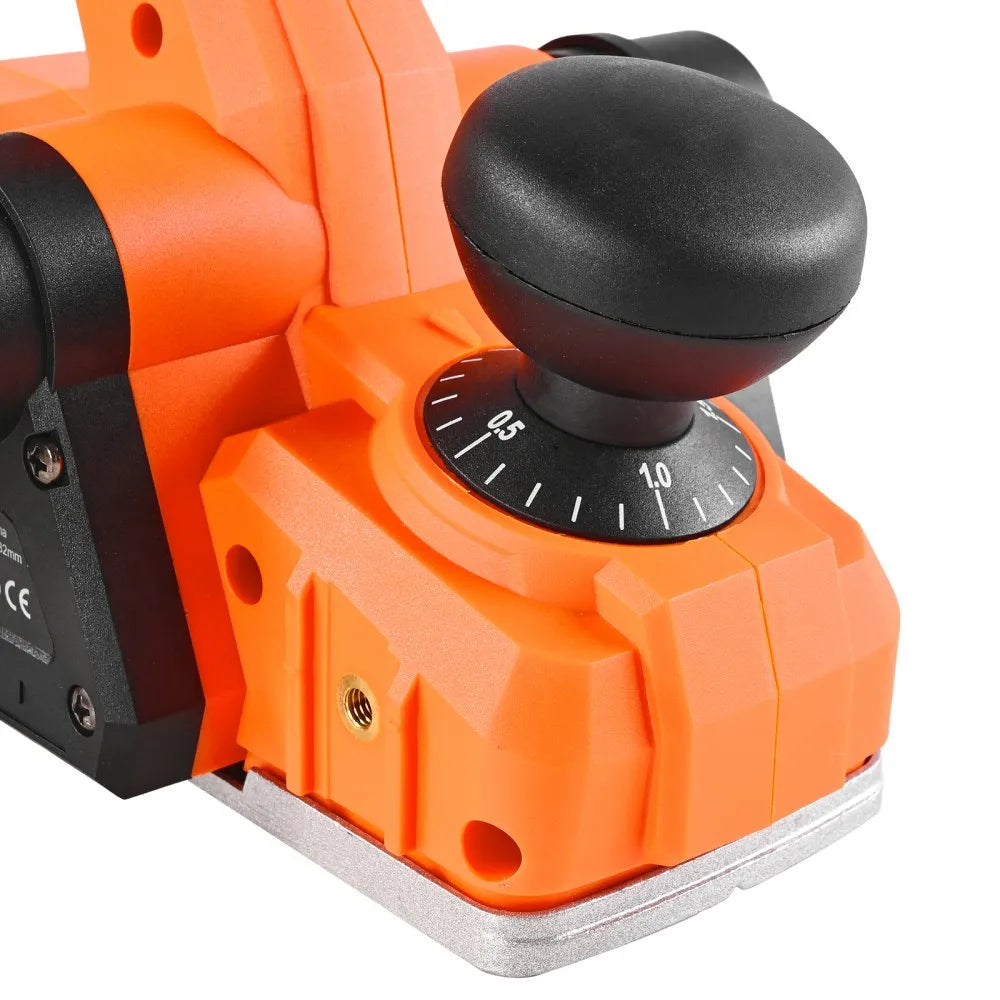 VEVOR Cordless Handheld Planer, 3-1/4-Inch Cut Width, 15000 RPM Electric Hand Wood Planer with 4.0 Ah 18V Lithium Battery, Brushless Motor, Adjustable Cut Depth, Dust Collection Bag, for Woodworking 