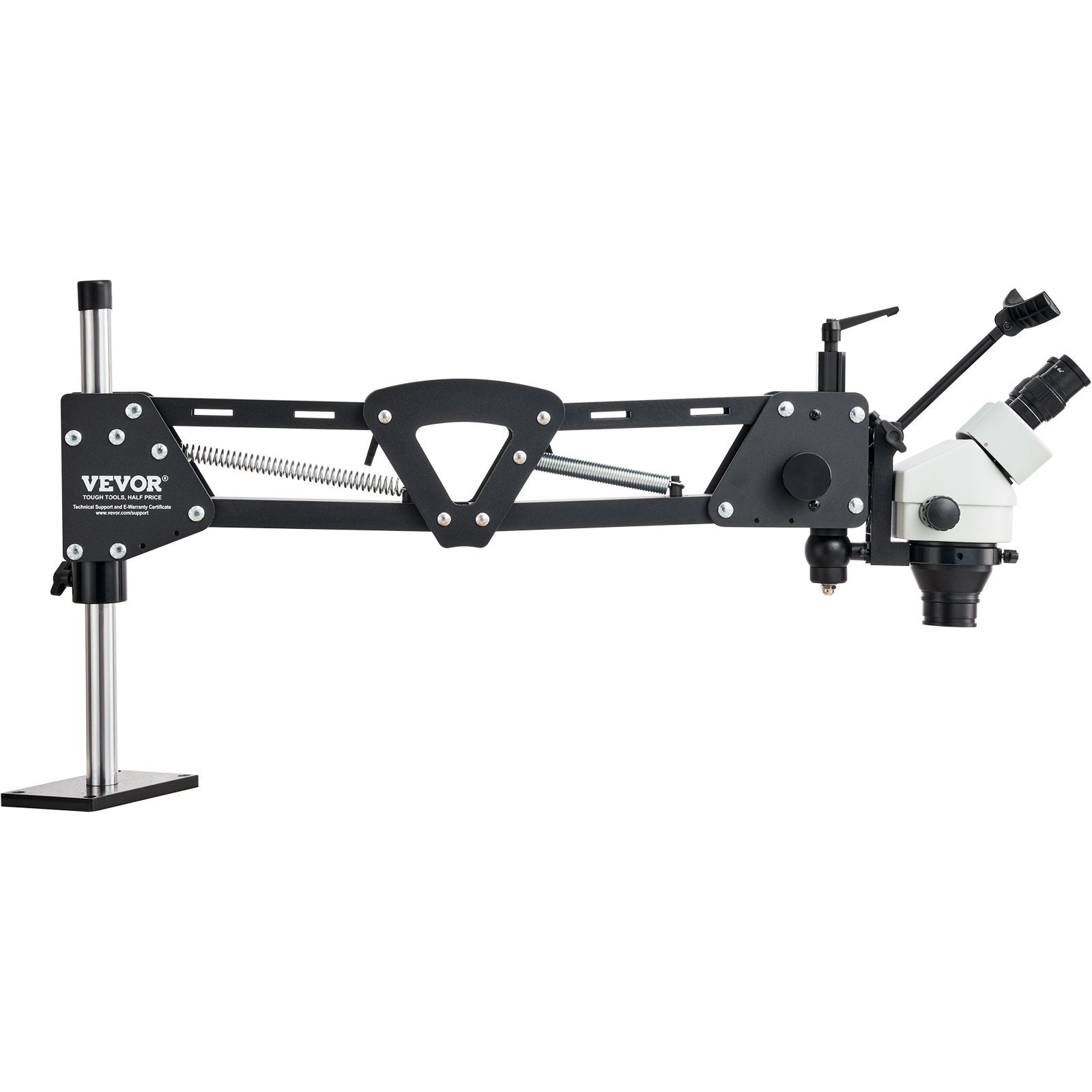 VEVOR Multi-Directional Microscope Spring Bracket Ball Vise Ring Light 7X-45X 