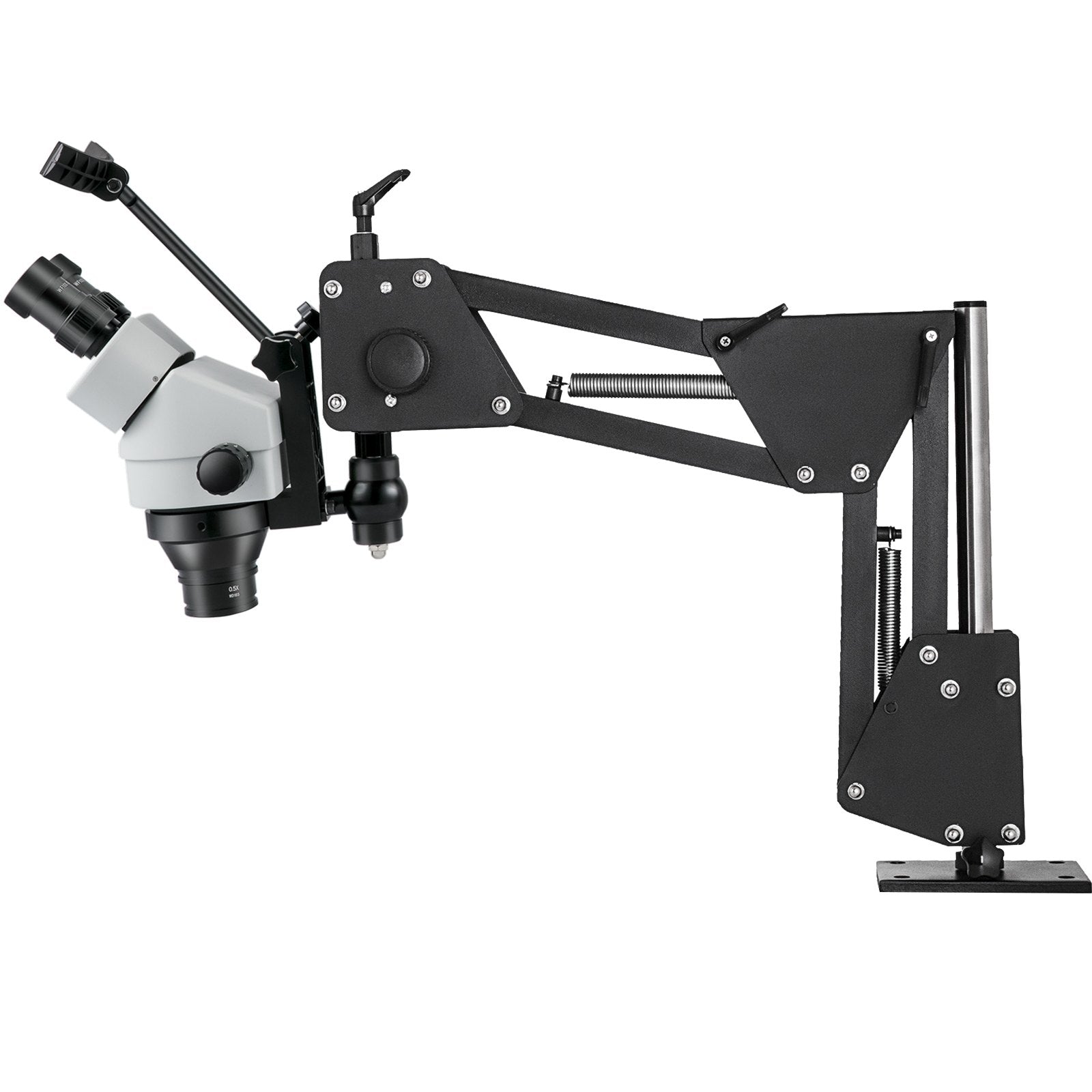 VEVOR Micro Inlaid Mirror Multi-Directional Microscope with Spring Bracket 7X-45X Multi-Directional Micro-Setting Microscope Microscope Gem Diamond Setting Machine with Stand Jewelry Tools 