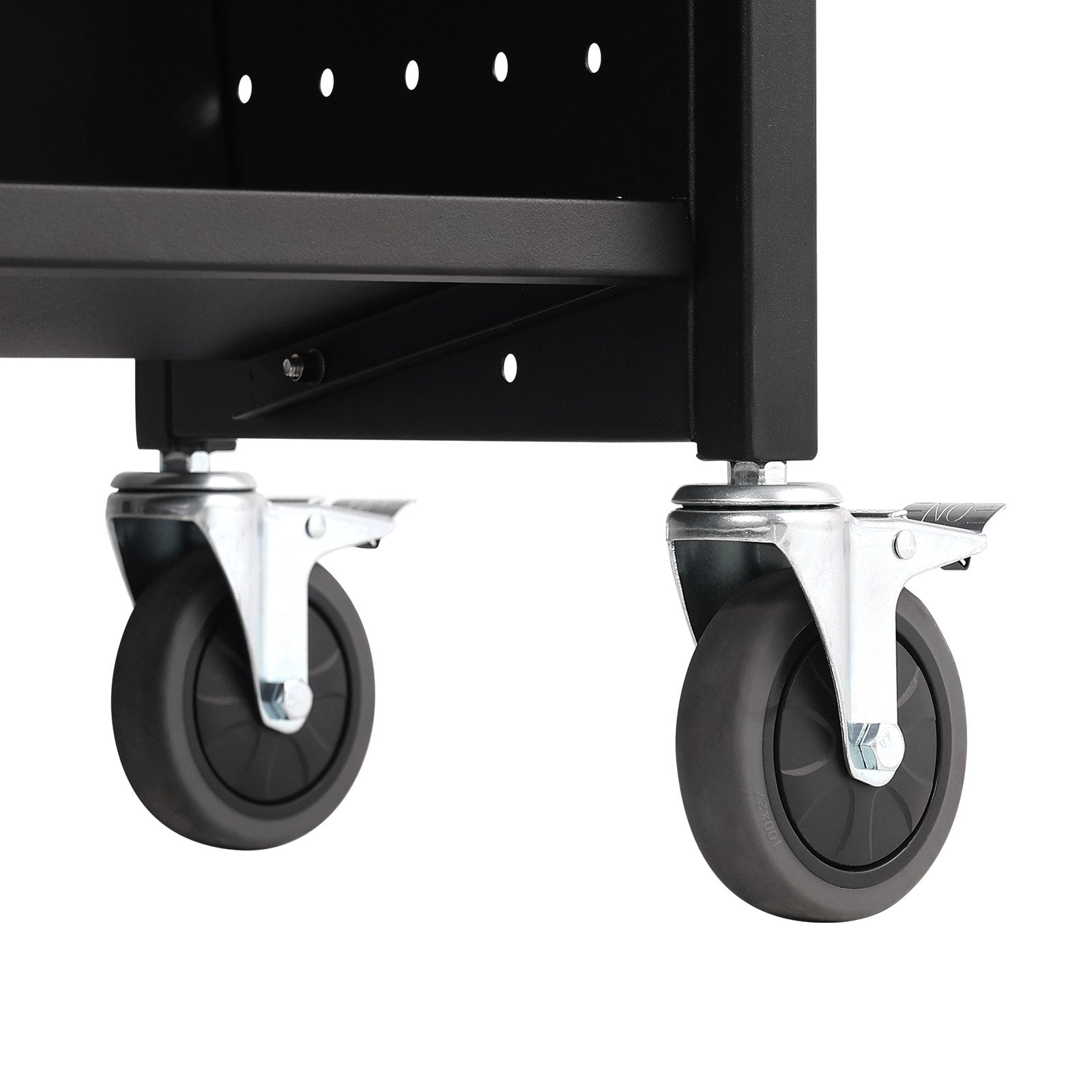 VEVOR Book Cart, 330 lbs Library Cart, 39.4" x 20.1" x 49.2" Rolling Book Cart, Double Sided W-Shaped Sloped Shelves with 4-Inch Lockable Wheels for Home Shelves Office School, Book Truck in Black 