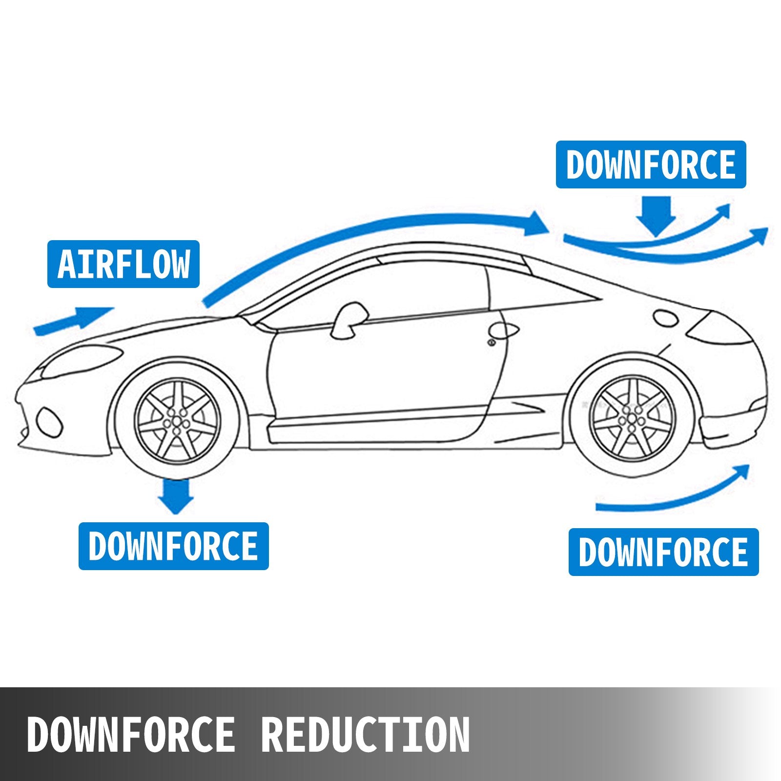 Universal GT Wing Spoiler 110CM Lightweight Aluminum Rear Spoiler Wing Adjustable Angel Single Deck 
