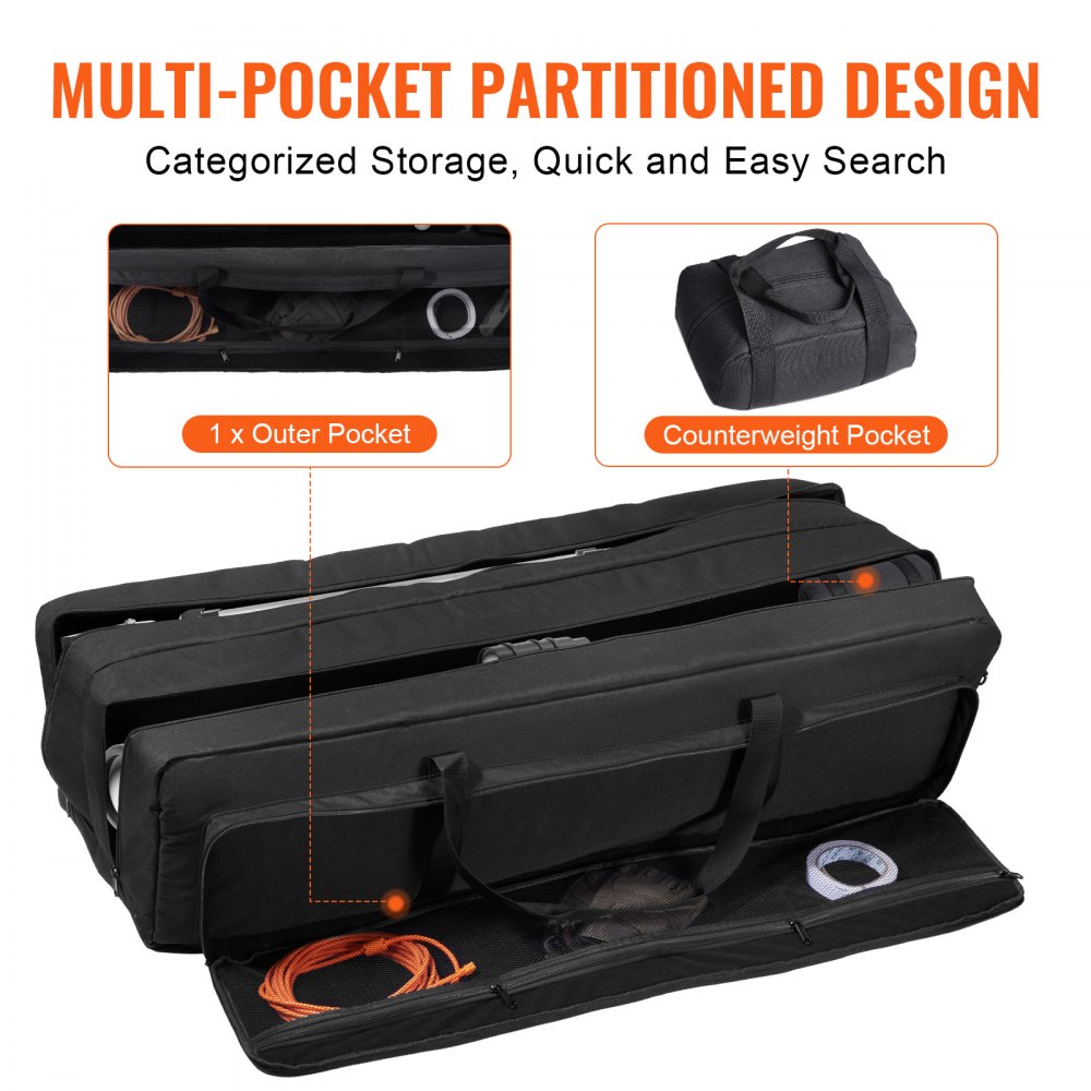 VEVOR Telescope Case 41" Multipurpose Shock-Absorbent Telescope Storage Bag 