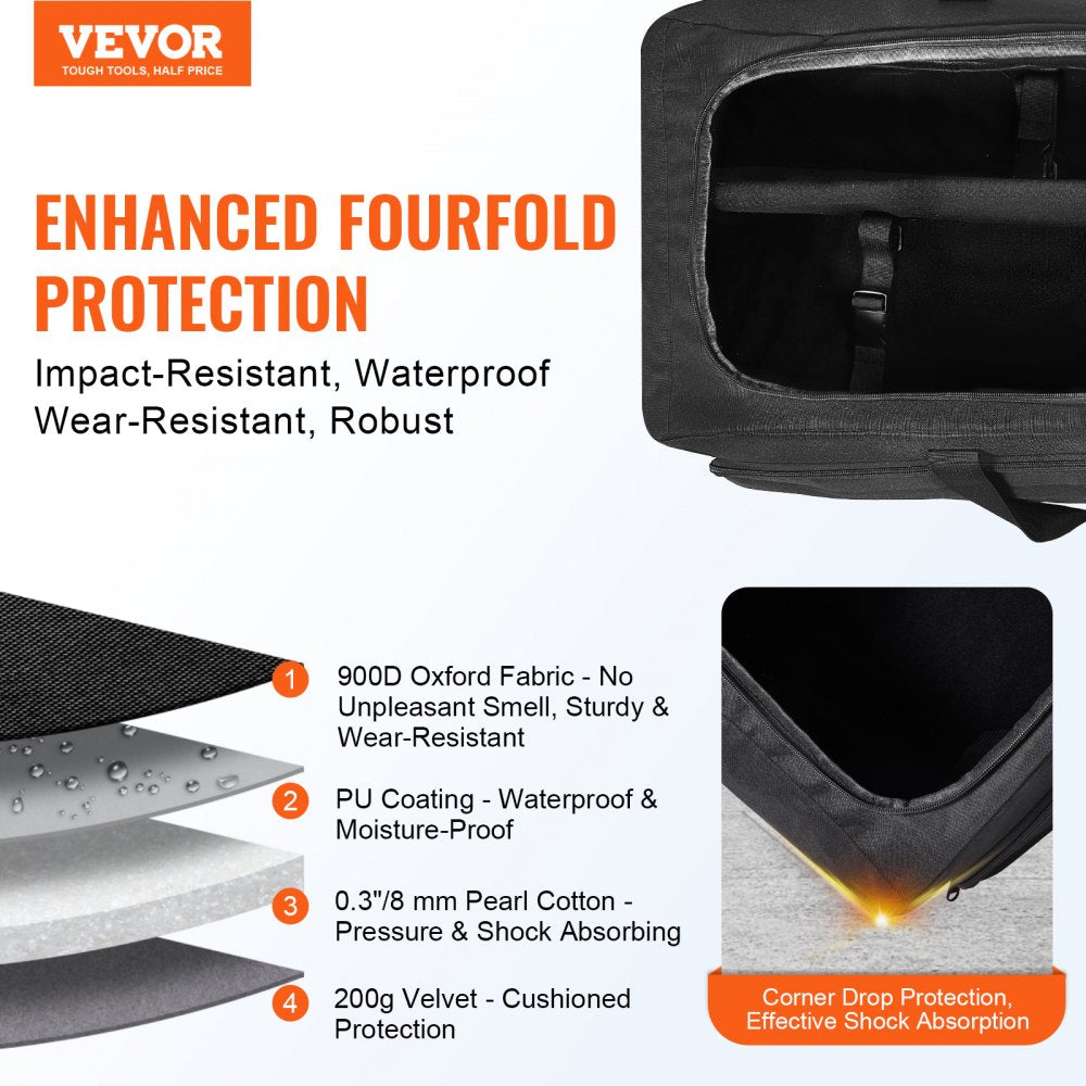 VEVOR Telescope Case 30.3" Multipurpose Shock-Absorbent Telescope Storage Bag 
