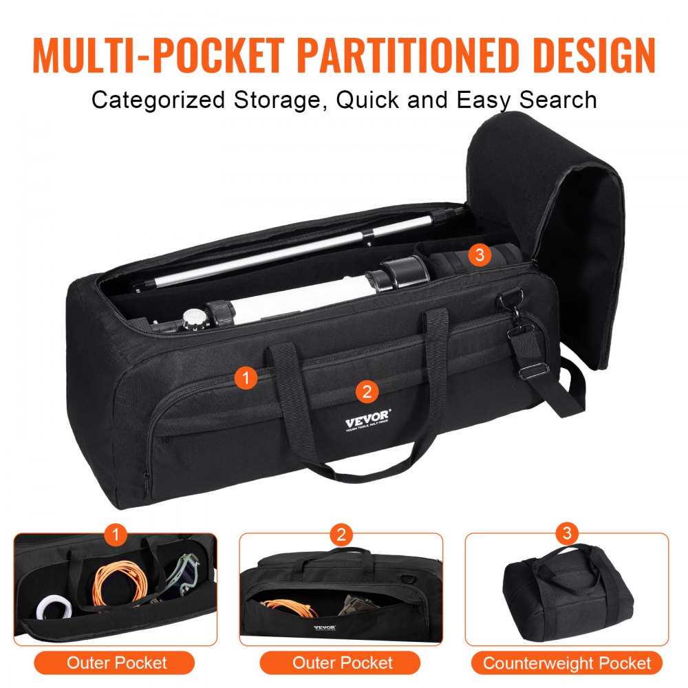 VEVOR Telescope Case 30.3" Multipurpose Shock-Absorbent Telescope Storage Bag 