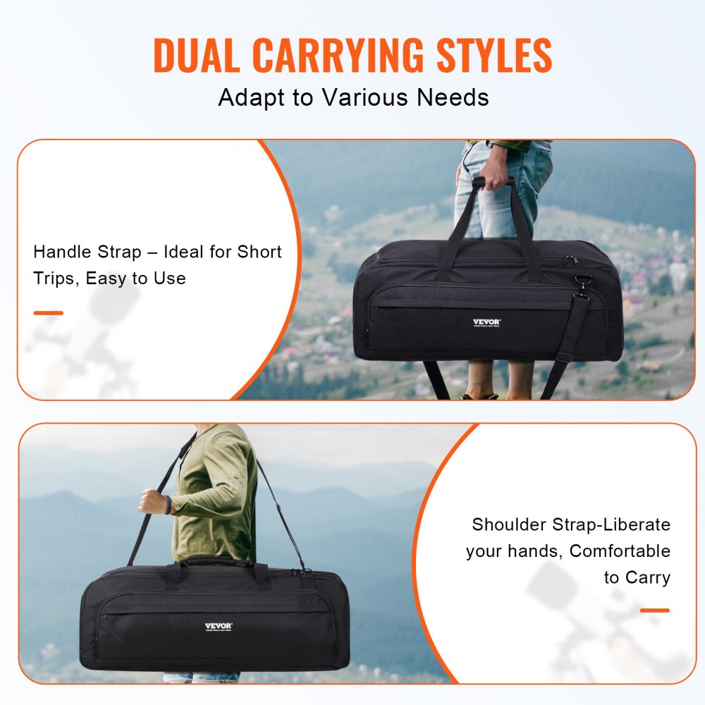 VEVOR Telescope Case 30.3" Multipurpose Shock-Absorbent Telescope Storage Bag 