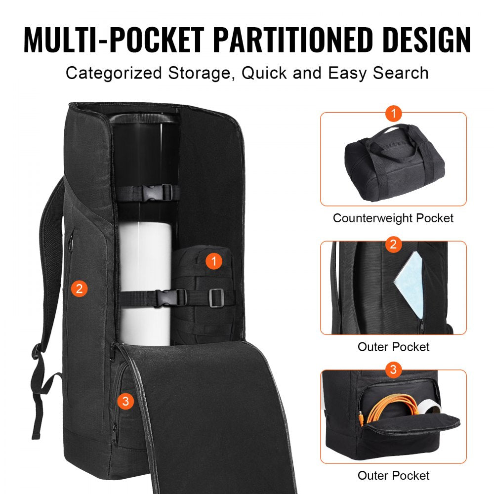 VEVOR Telescope Case 29.9" Multipurpose Shock-Absorbent Telescope Storage Bag 