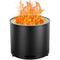VEVOR Smokeless Fire Pit Stove Bonfire 15 in Dia Wood Burning Stainless Steel