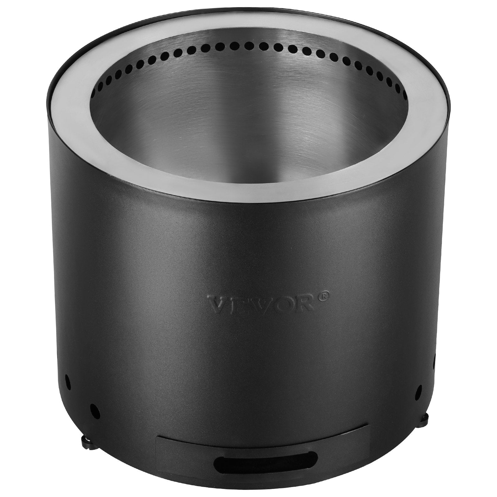 VEVOR Smokeless Fire Pit Stove Bonfire 15 in Dia Wood Burning Stainless Steel 