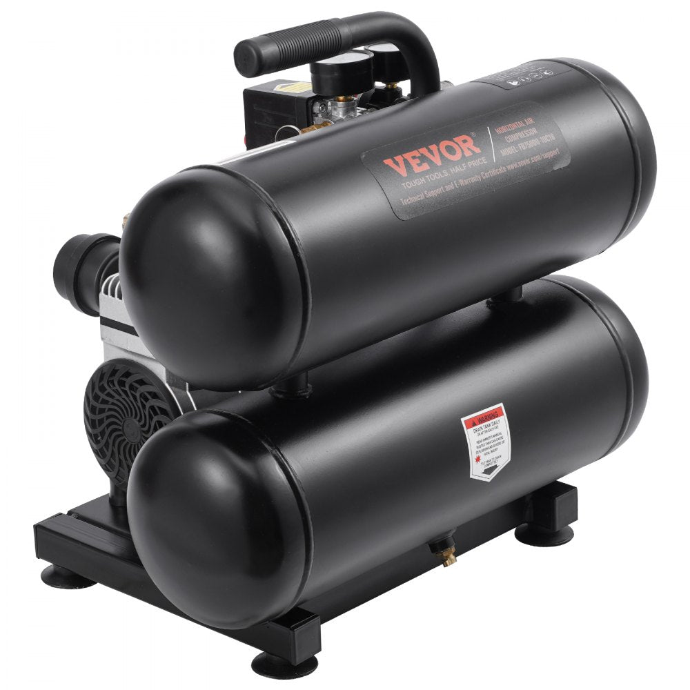 VEVOR Air Compressor Compact Portable Oil Free Compressor 4.6 Gallon 90 PSI 