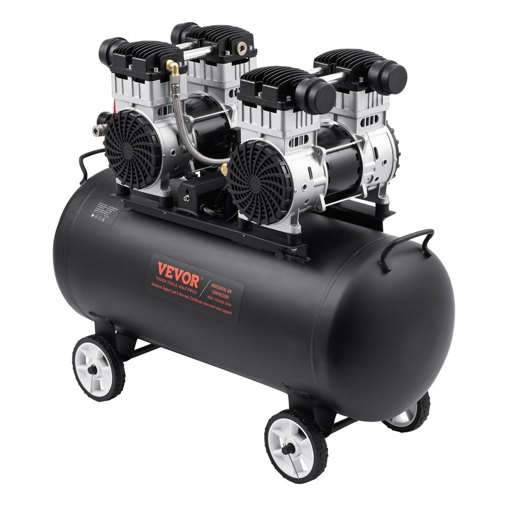 VEVOR Air Compressor Compact Portable Oil Free Compressor 20 Gallon 90 PSI 