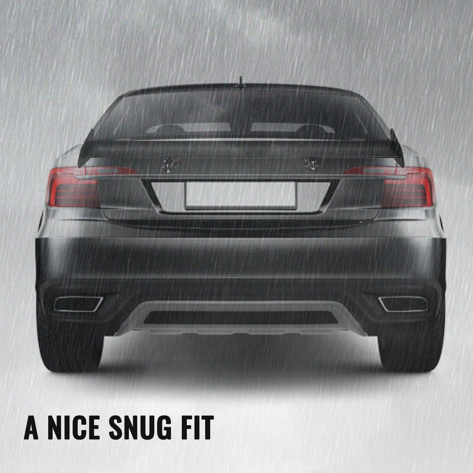 VEVOR Car Rear Spoilers, 44 Inch Universal Car Racing Gt Spoiler Tailfin Tail Fin Rear Wing Tailgate Hatchback Rear Wing Spoiler 