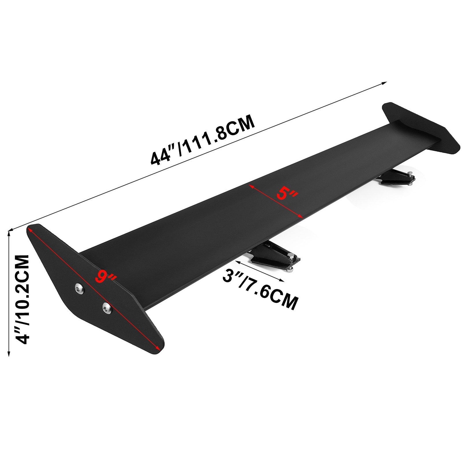 VEVOR Car Rear Spoilers, 44 Inch Universal Car Racing Gt Spoiler Tailfin Tail Fin Rear Wing Tailgate Hatchback Rear Wing Spoiler 