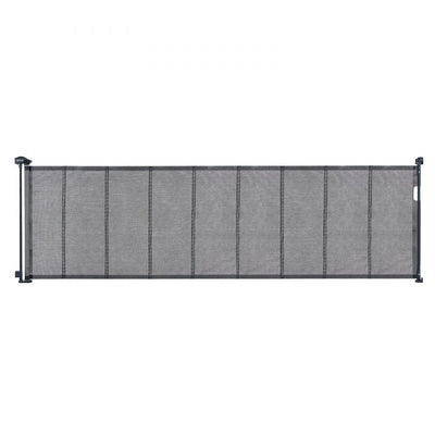 VEVOR Mesh Baby Gate, 34.2" Tall Retractable Baby Gate, Extends up to 116.1" Wide Retractable Gate for Kids or Pets, Retractable Dog Gates for Indoor Stairs, Doorways, Hallways, Playrooms, Black 