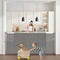 VEVOR Retractable Baby Gate 34 in Tall Extend to 71 in Wide Kids Pets Gray