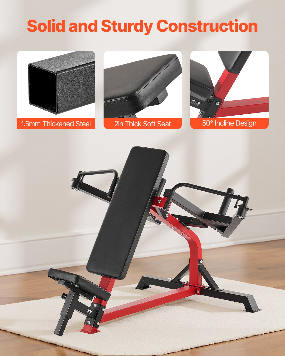 VEVOR Incline Chest Fly and Rear Delt Fly Machine Upper Body Strength Training 