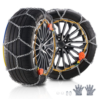 VEVOR Auto Tightening Snow Chains Diamond Mesh Anti-slip Traction Wheel Chains 
