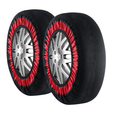VEVOR 2PCS Thickened Snow Socks for Tires Snow Traction Tire Cover-Extra Large 