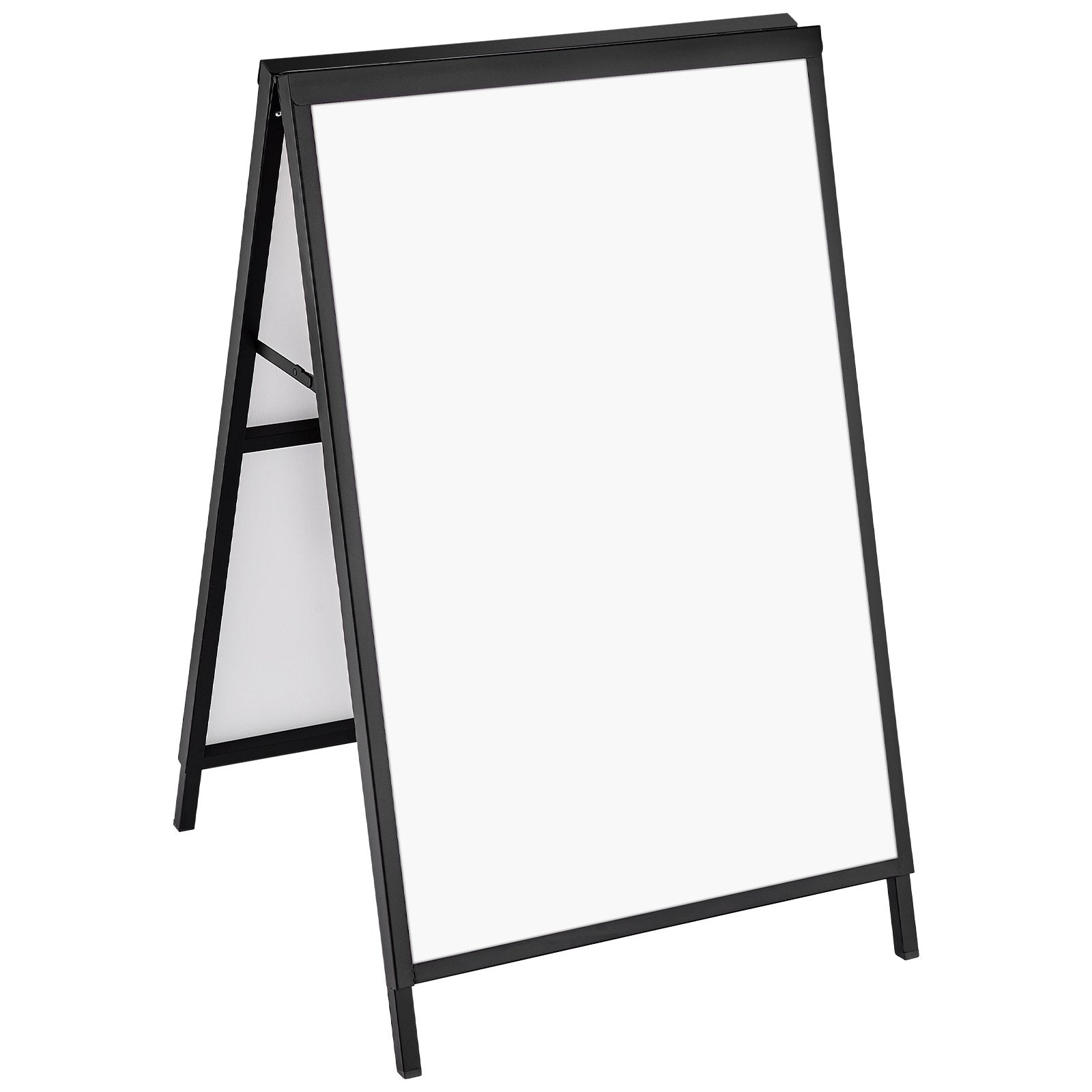 VEVOR A Frame Sidewalk Sign, 24x36 Inch Heavy Duty Slide-in Signboard Holder, Double-Sided Folding Sandwich Board Signs, Steel Pavement Sign Poster for Outdoor Business Street Advertising (Frame only) 