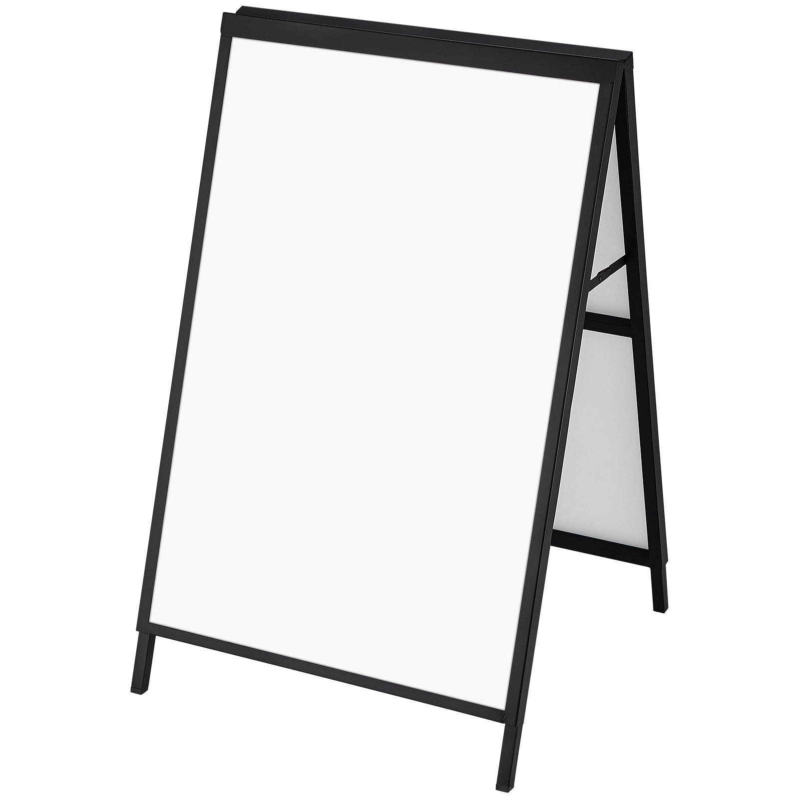 VEVOR A Frame Sidewalk Sign, 24x36 Inch Heavy Duty Slide-in Signboard Holder, Double-Sided Folding Sandwich Board Signs, Steel Pavement Sign Poster for Outdoor Business Street Advertising (Frame only) 