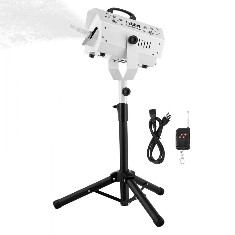 VEVOR Snow Machine 1200W Snow Making Machine with Height Adjustable Stand 