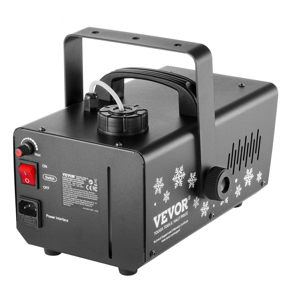 VEVOR Snow Machine 800W Handheld Hanging Snow Maker with LED Light for Holidays 