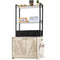 VEVOR Cat Litter Box Enclosure Litter Box Furniture Hidden 2 Shelves & 2 Baskets