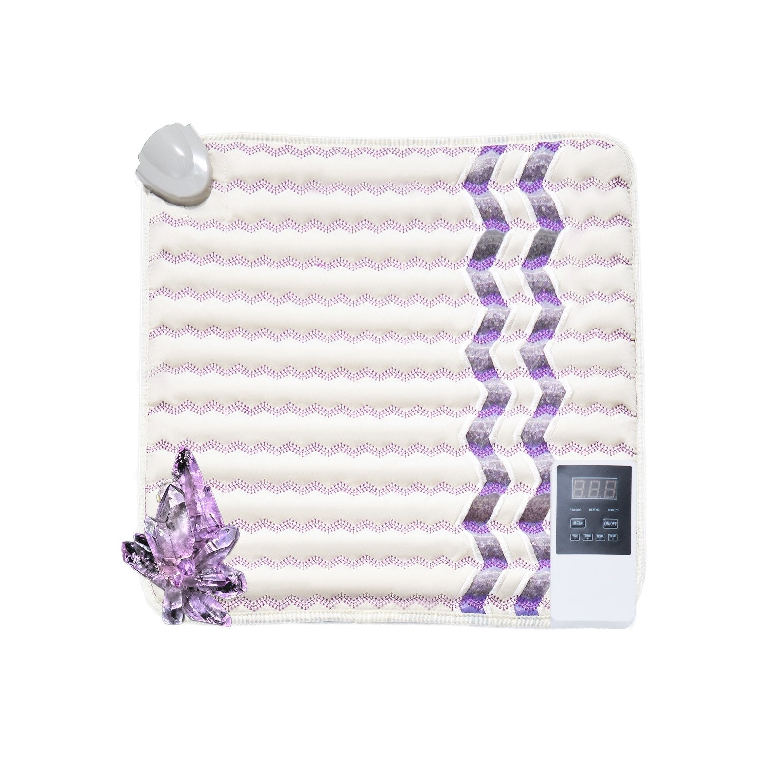 VEVOR Far Infrared Heating Pad Amethyst Gemstones Heating Mat with Negative Ions 