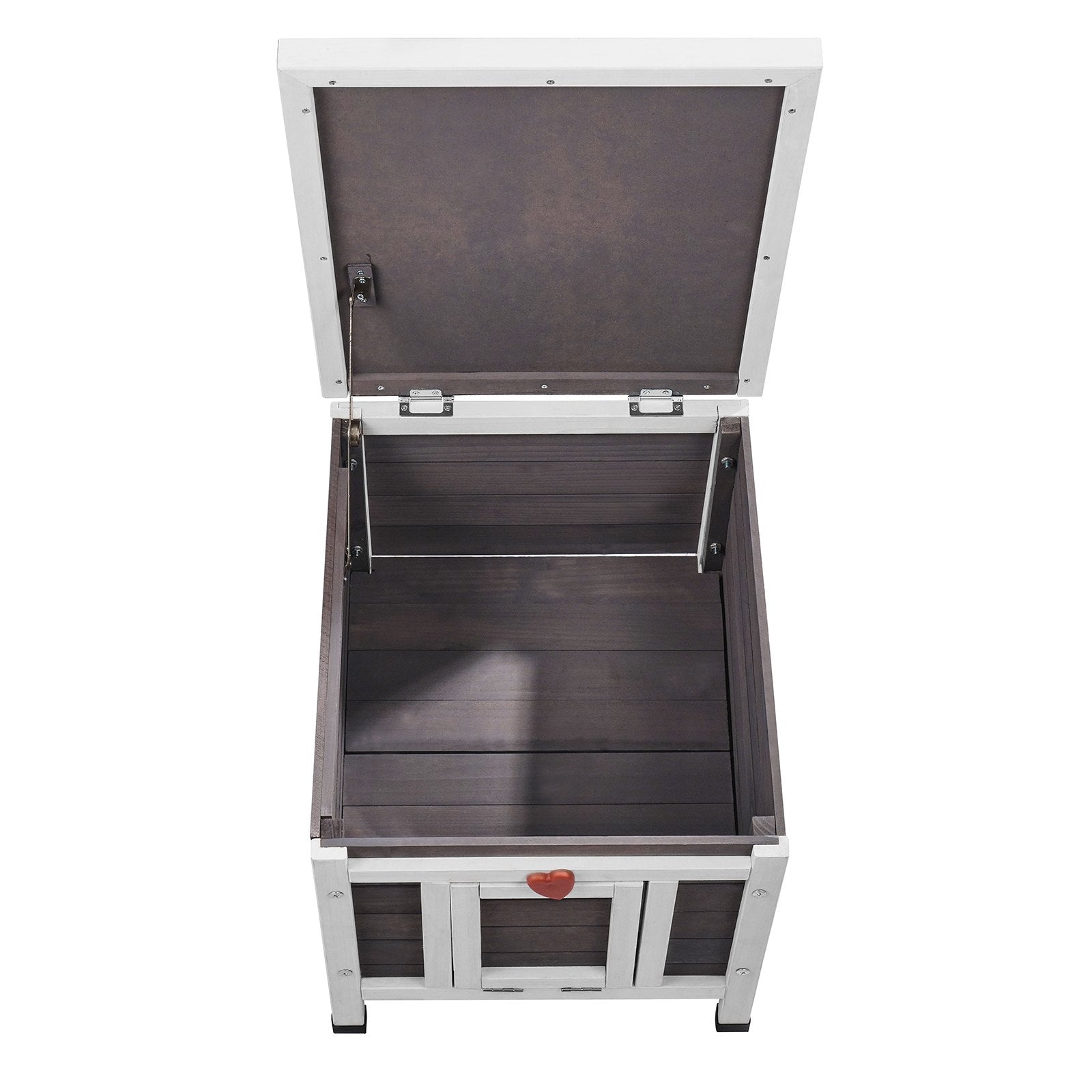 VEVOR Outdoor Cat House Wooden Feral Cat Shelter with Roof & PVC Door Flaps 