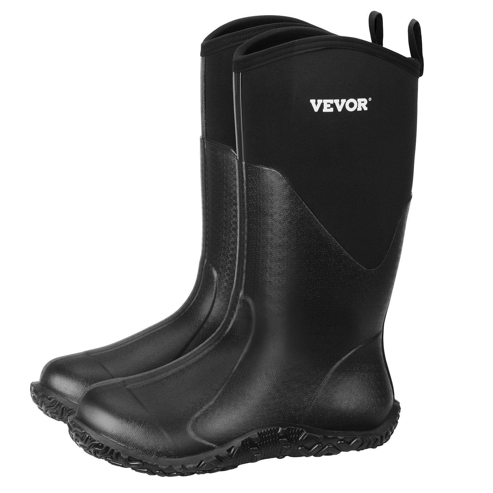 VEVOR Protective Footwear for Men Neoprene Rubber Work Rain Boots Size 11 US 