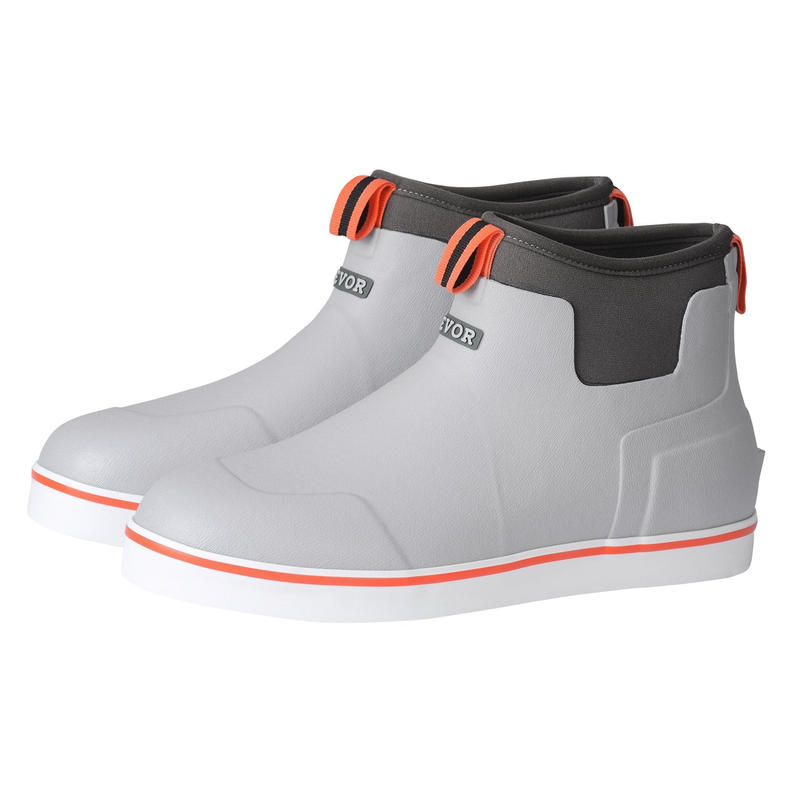 VEVOR Men's Ankle Deck Boots Waterproof Anti-Slip Work Rain Boots Size 12 US 