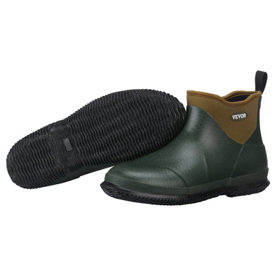 VEVOR Women's Ankle Deck Boots Waterproof Anti-Slip Work Rain Boots Size 10 US 