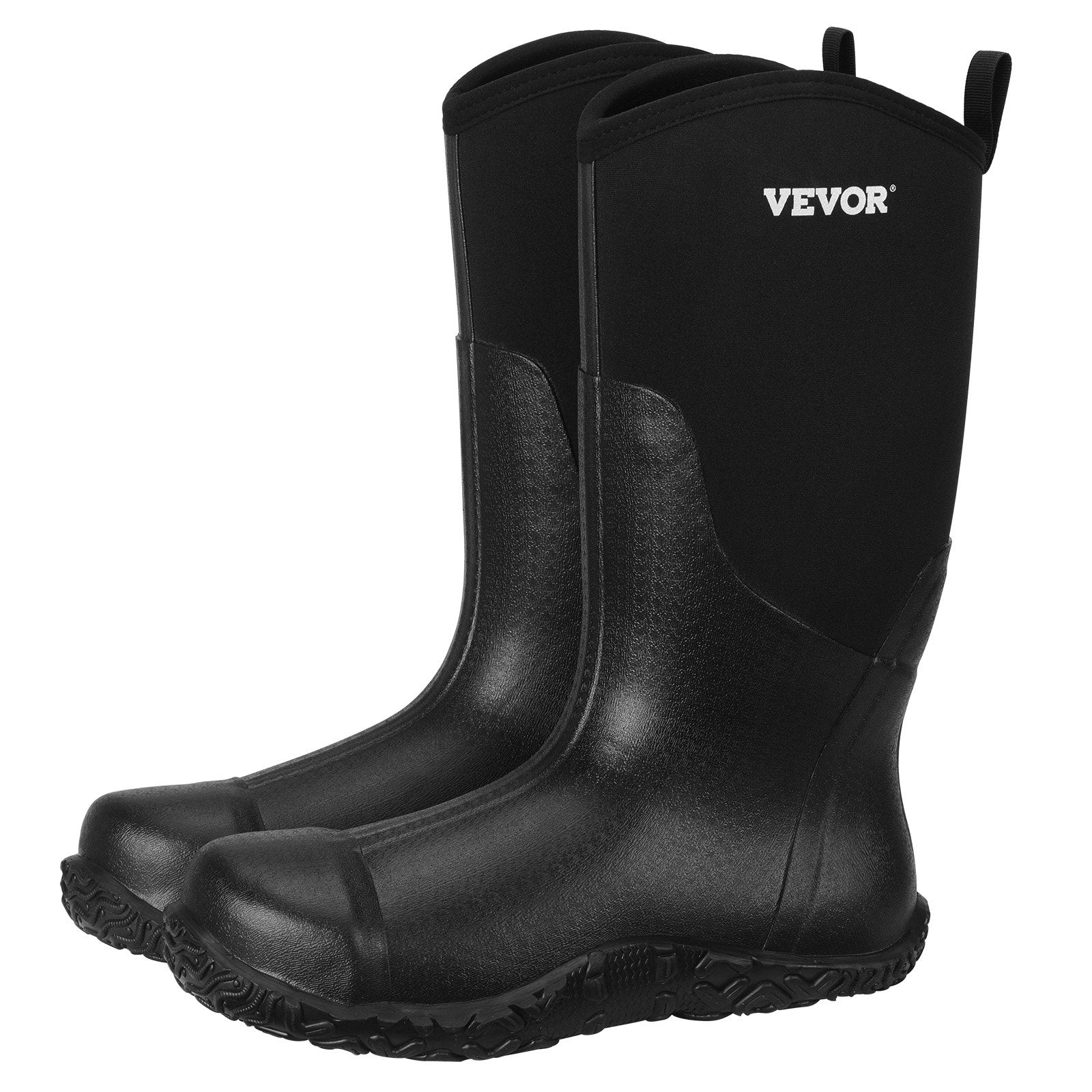 VEVOR Rubber Boots Men Protective Footwear Steel Toe Work Rain Boots Size 12 US 