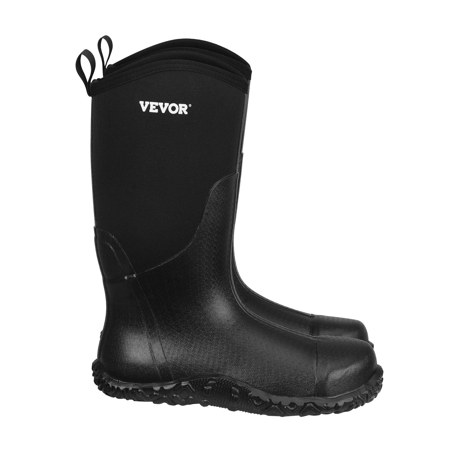 VEVOR Rubber Boots Men Protective Footwear Steel Toe Work Rain Boots Size 12 US 