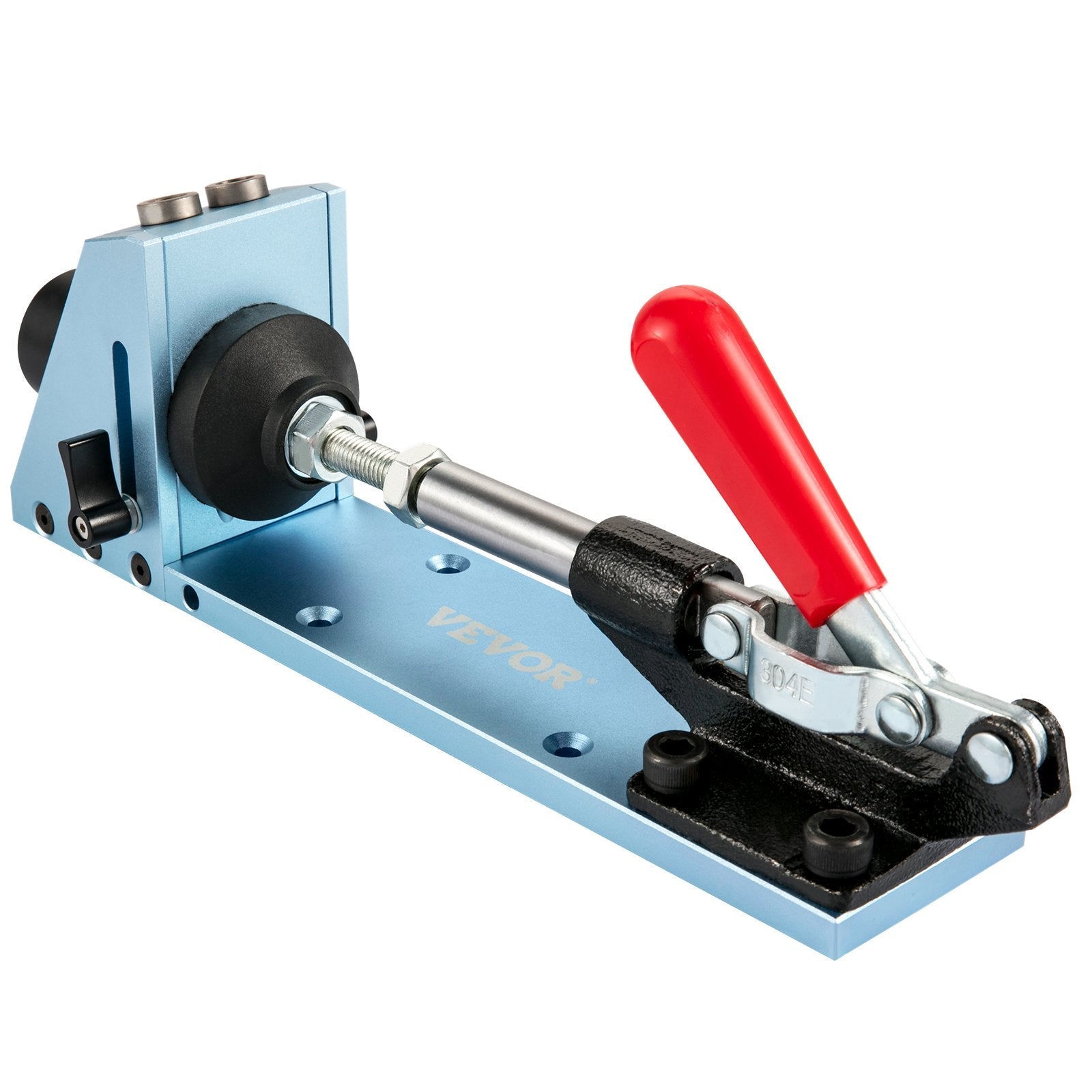 VEVOR Pocket Hole Jig Kit, M4 Adjustable & Easy to Use Joinery Woodworking System, Professional and Upgraded Aluminum, Wood Guides Joint Angle Tool w/Drill Bit Hex Key Screws for DIY Carpentry 