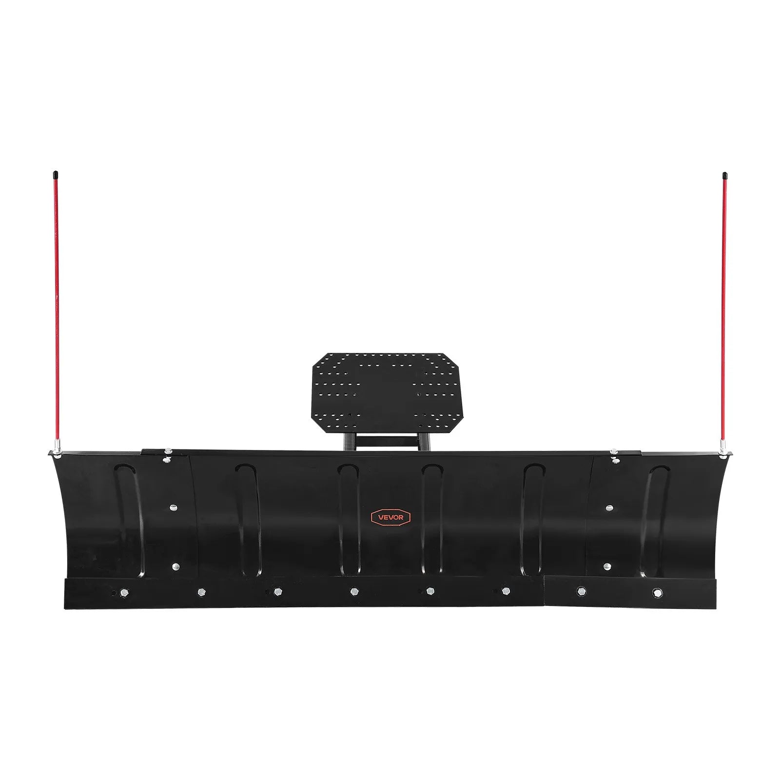 VEVOR Snow Plow Blade, 43 in/60 in Width Adjustable Snow Plow Kit, Easy to Detach, Universal Mount Plowing Attachment with Rubber Flaps, Heavy Duty Steel Blade, Compatible with Most UTV & ATV 