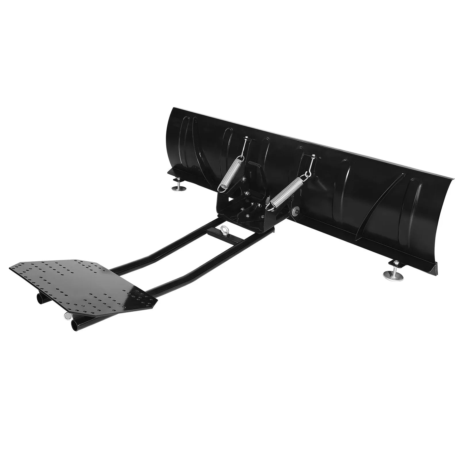 VEVOR Snow Plow Kit, 60in Universal Snow Plow Attachment, Height & Left-Right Adjustable, Quick To Detach, Steel ATV Scrape Blade, 3 Mount Options, Efficient Snows Clearing, for Most ATVs & UTVs 