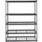 VEVOR Storage Shelving Unit, 5-Tier Adjustable, 2000 lbs Capacity, Heavy Duty Garage Shelves Metal Organizer Wire Rack, Black, 60