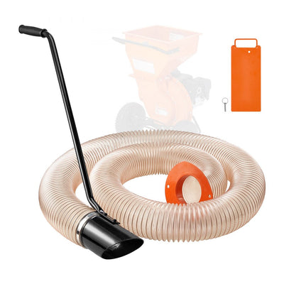 VEVOR 4.3In x 13.1ft 4in Diameter Wood Chipper Shredder Mulcher Leaf Vacuum Kit 