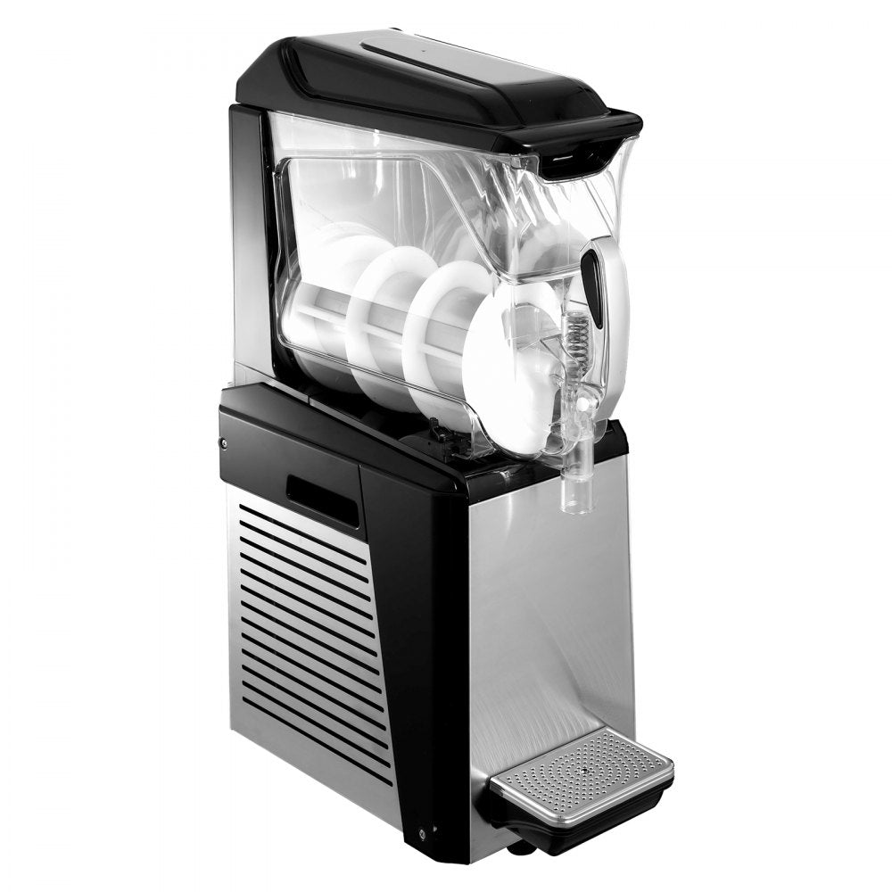 VEVOR Slush Frozen Drink Machine, 10L Tank, 600W Commercial Margarita Maker with 24.8°F to 28.4°F Temperature, Automatic Cleaning Cold Drink and Slush Modes, Perfect for Restaurants Cafes Bars 