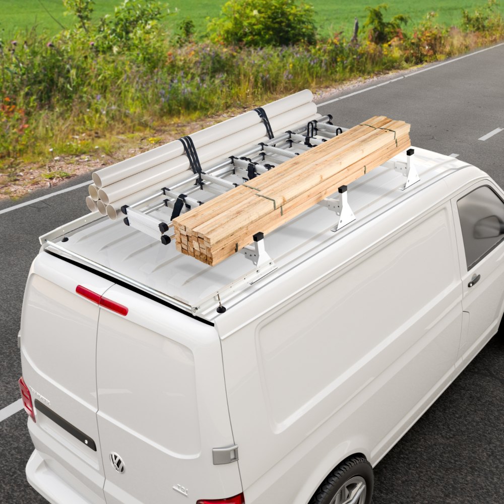VEVOR Trailer Ladder Rack Van Roof Ladder Rack for Ford Transit Custom 2013-2024 